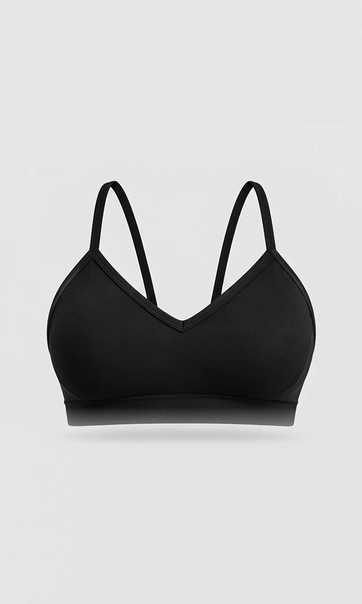 Classy Strappy Sports Bra, front view, flat