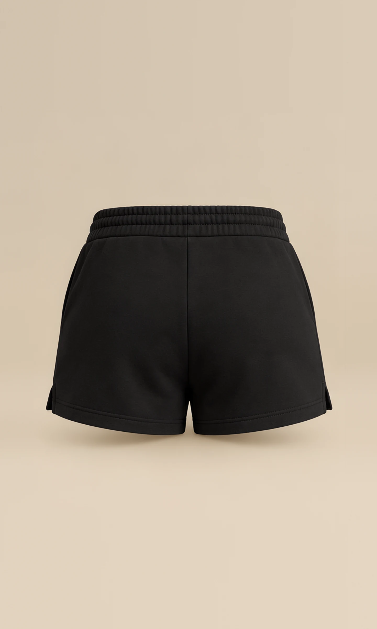 Classy Comfort Lightweight Shorts, back view, flat