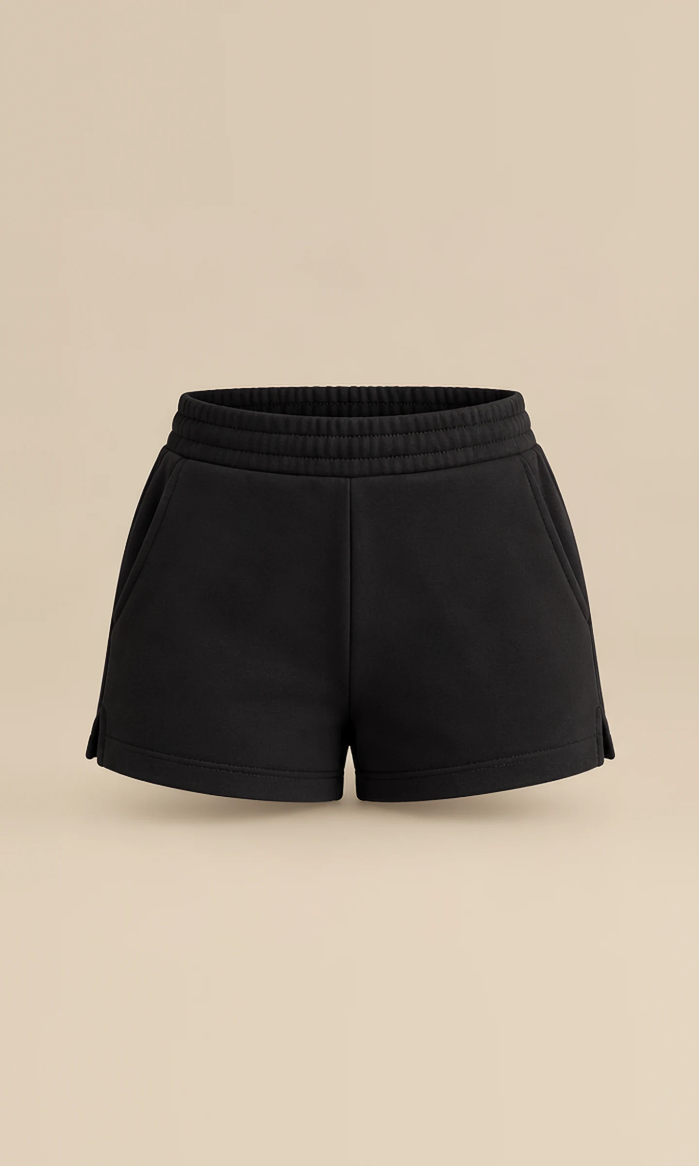 Classy Comfort Lightweight Shorts, front view, flat