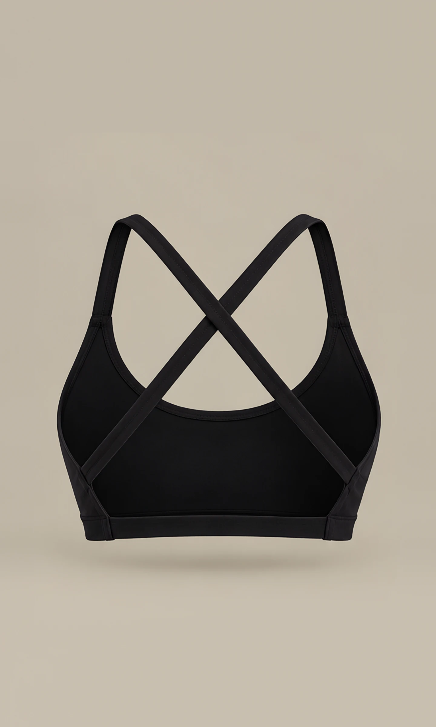 Classy Cross Back Bra, back view, flat, crossed straps