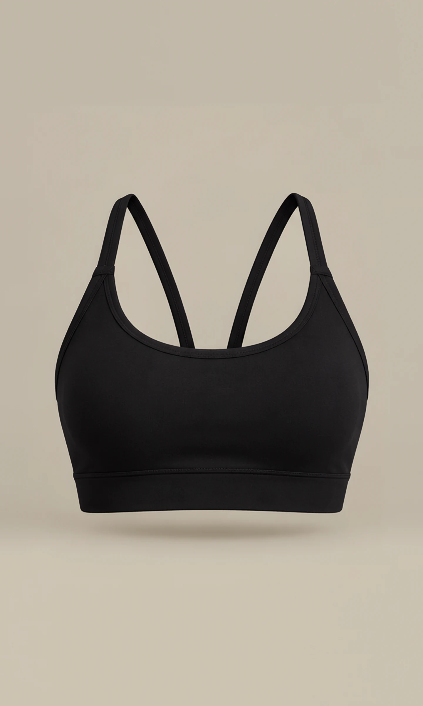 Classy Cross Back Bra, front view, flat