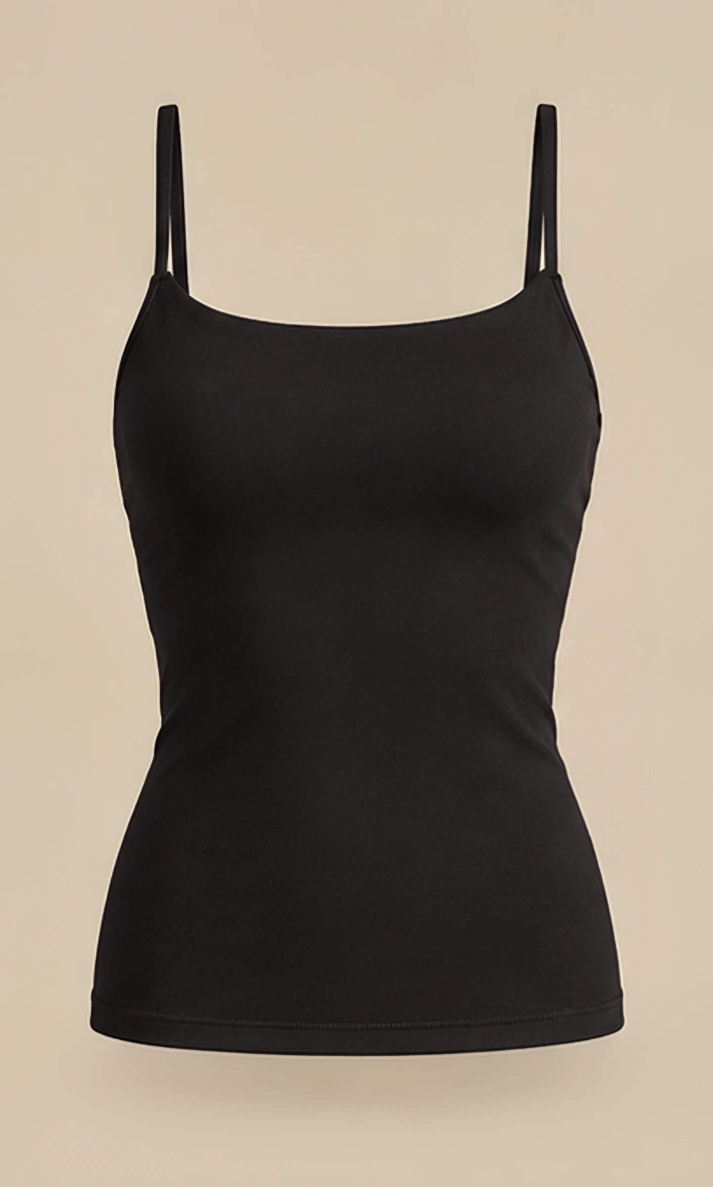 Classy Spaghetti Strap Tank, front view, flat
