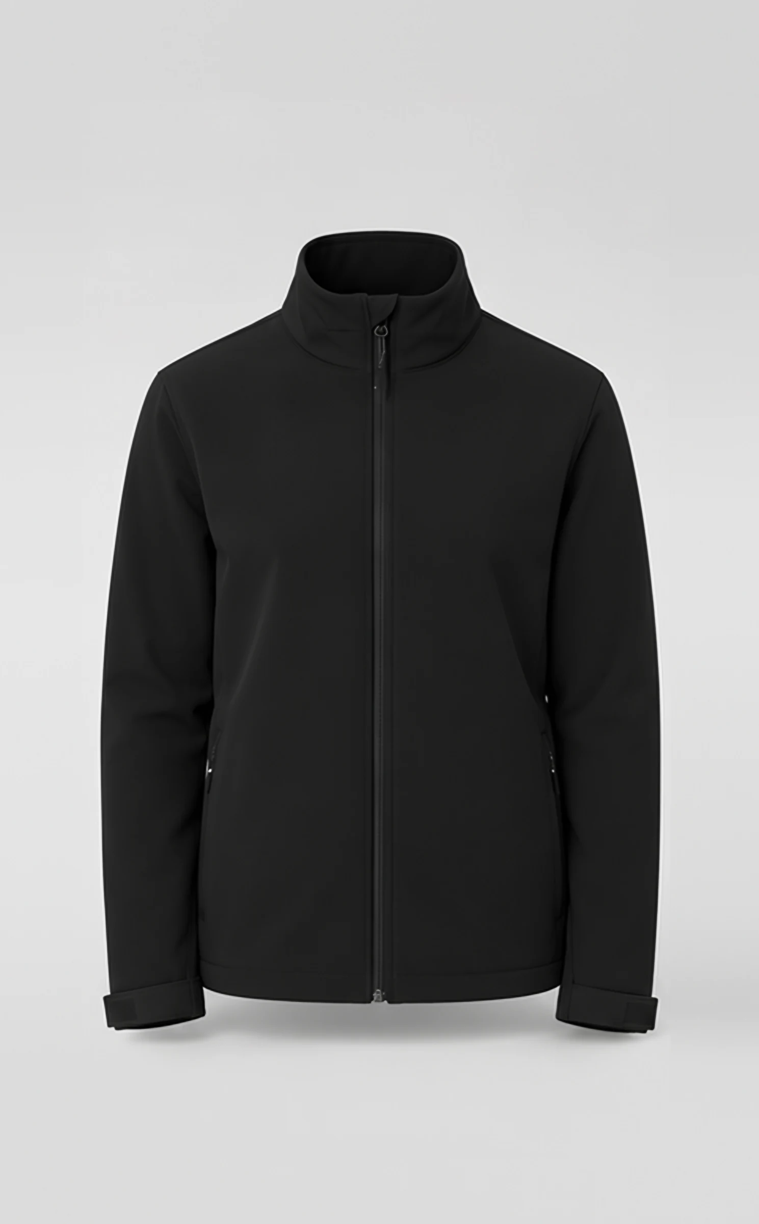 Classy Unisex Jacket, front view, flat