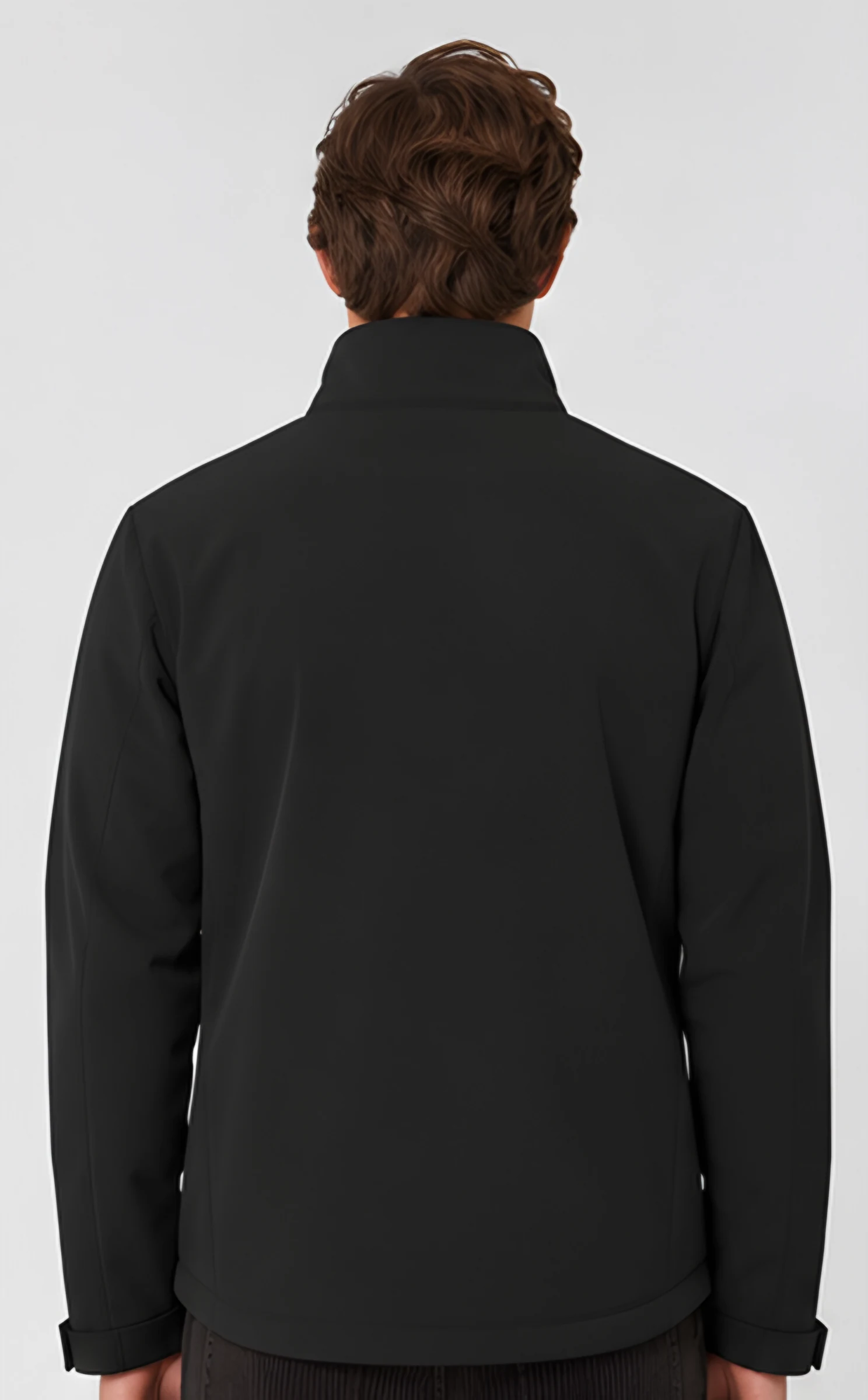 Classy Unisex Jacket, worn by a man, back