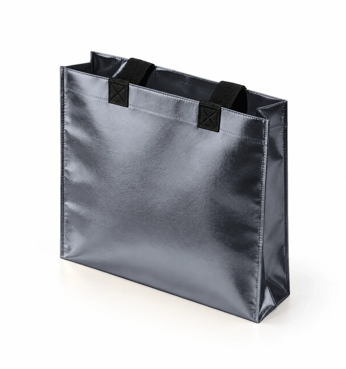 Coated bag, standing angled – Graphite