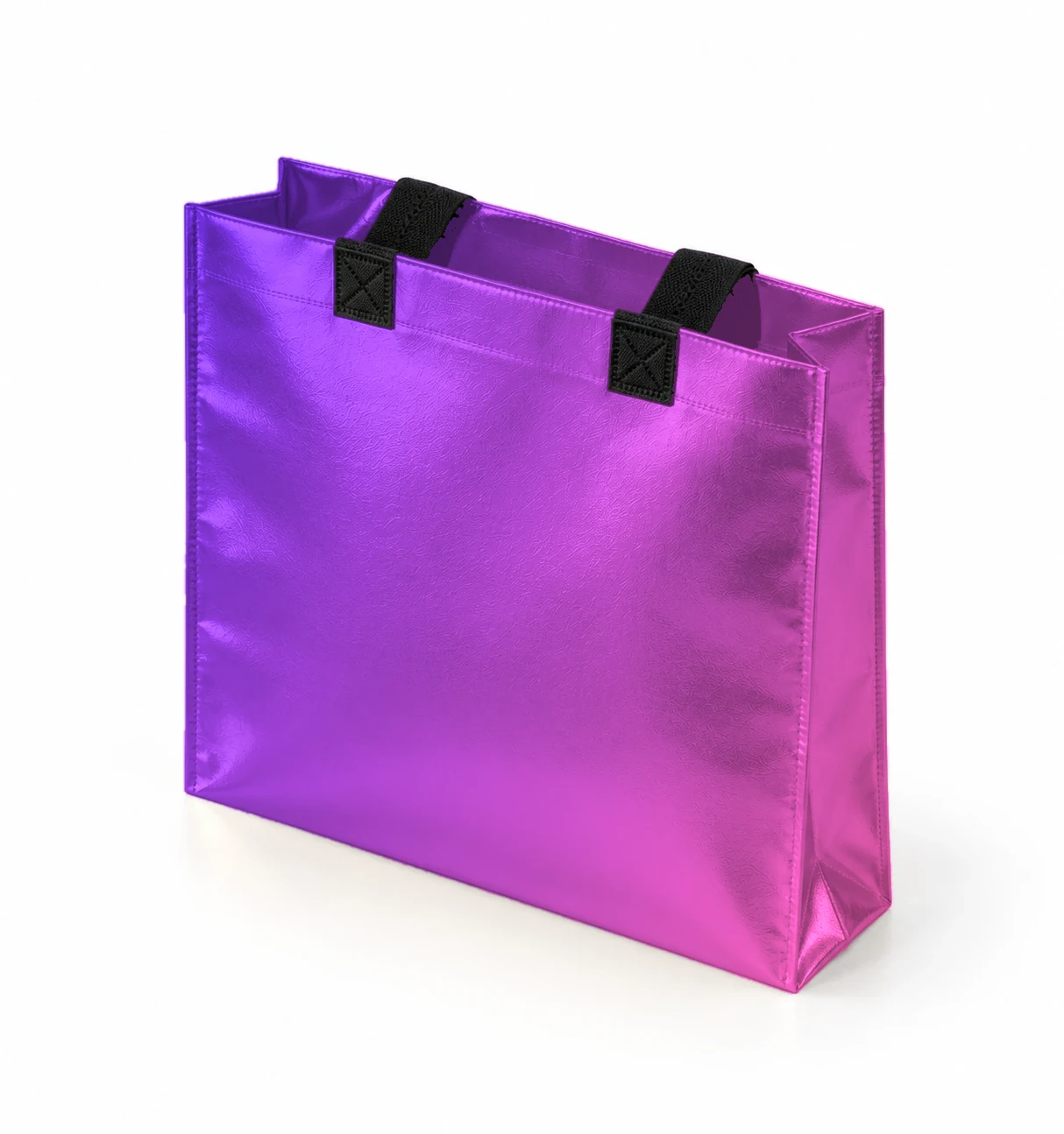 Coated bag, standing angled – Purple–Pink shade
