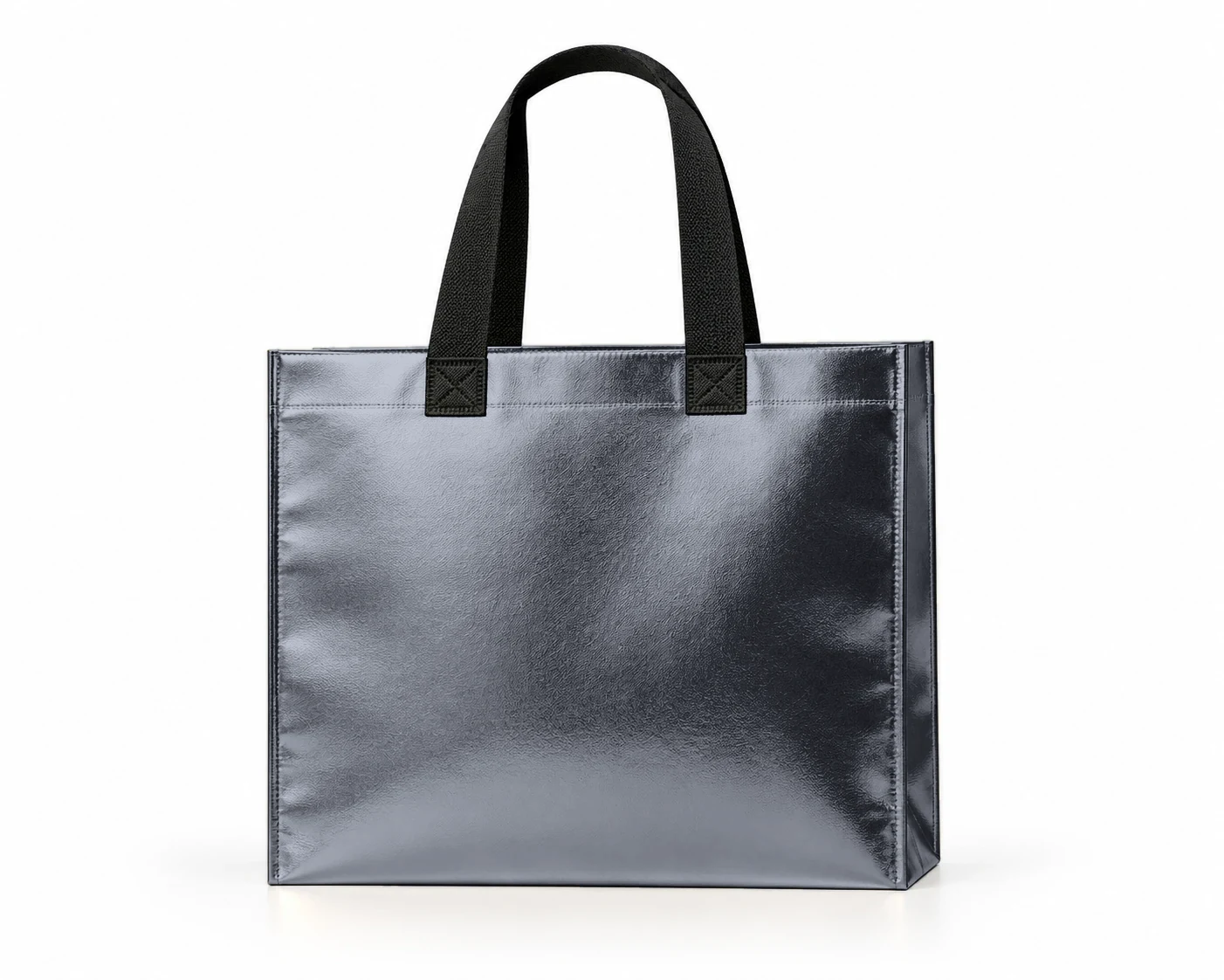 Coated bag, front view – Graphite