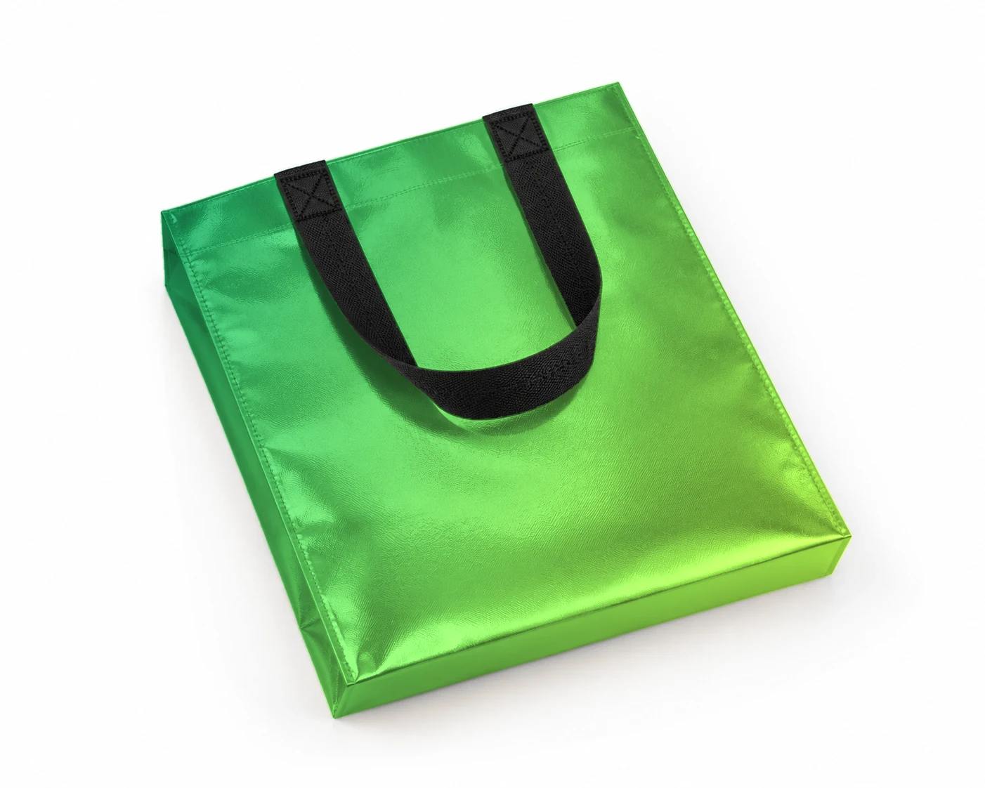 Coated bag, lying – Emerald–Lime shade