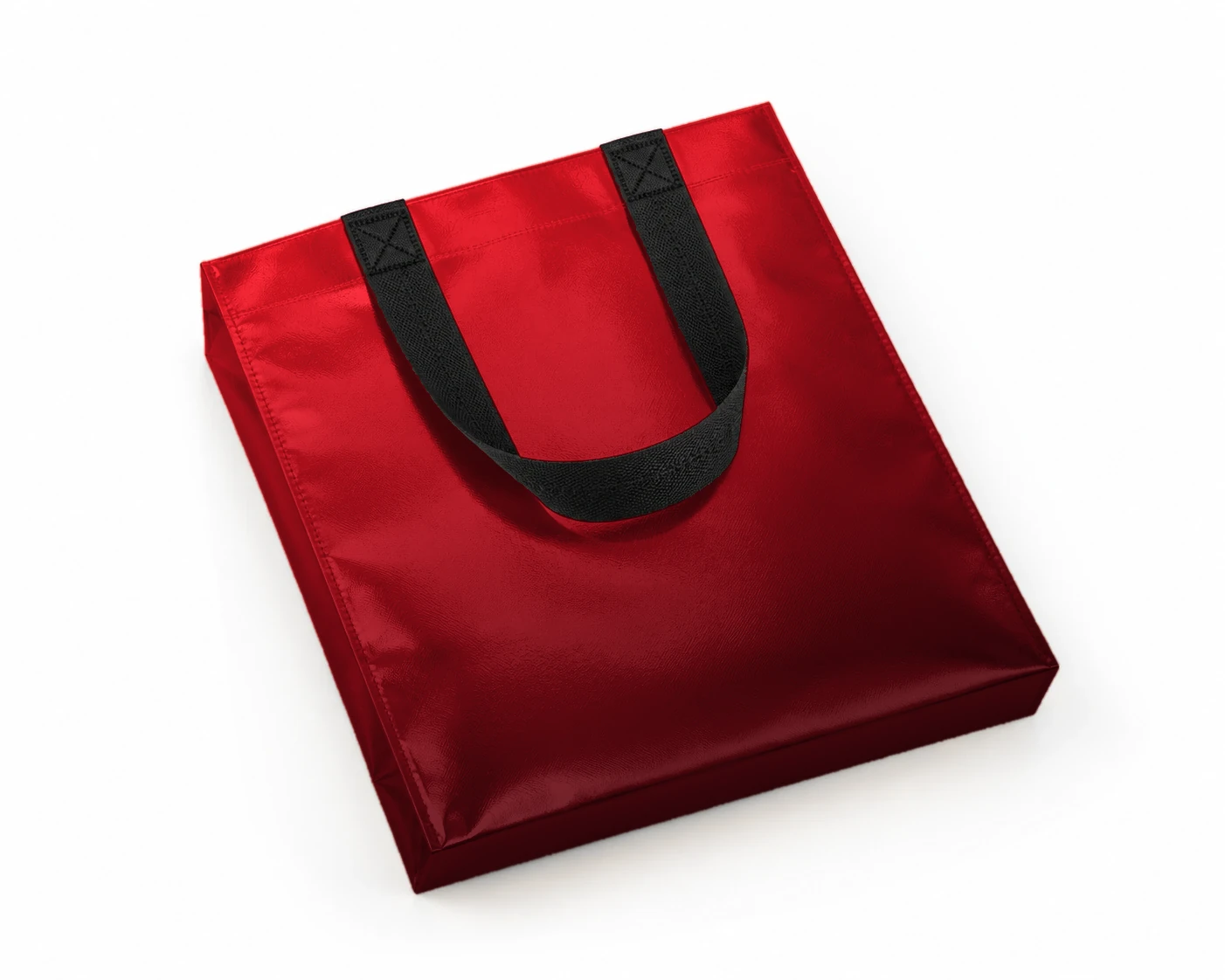 Coated bag, lying – Red–Black shade