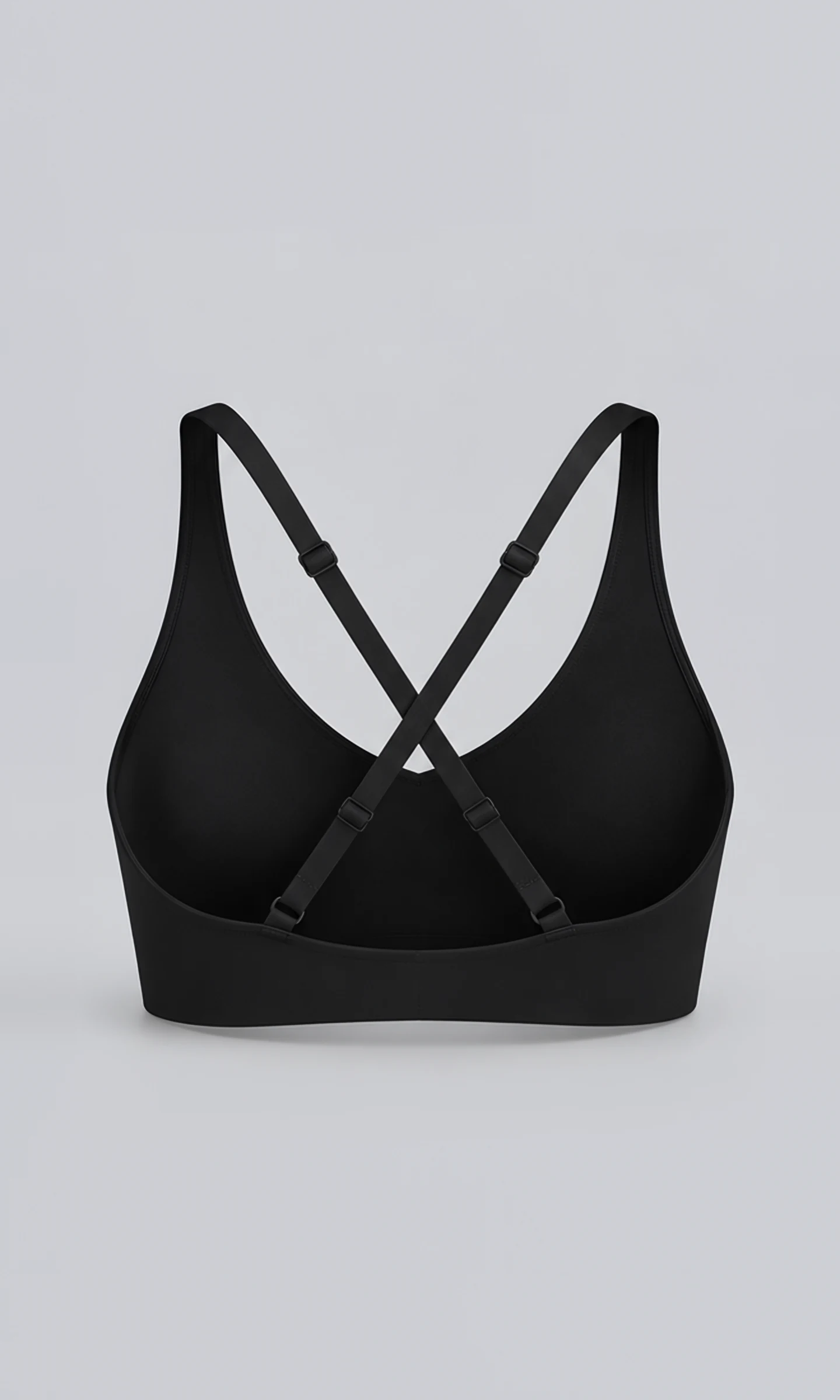 Classy Everyday CrossOver Bralette, back view, flat, crossed straps