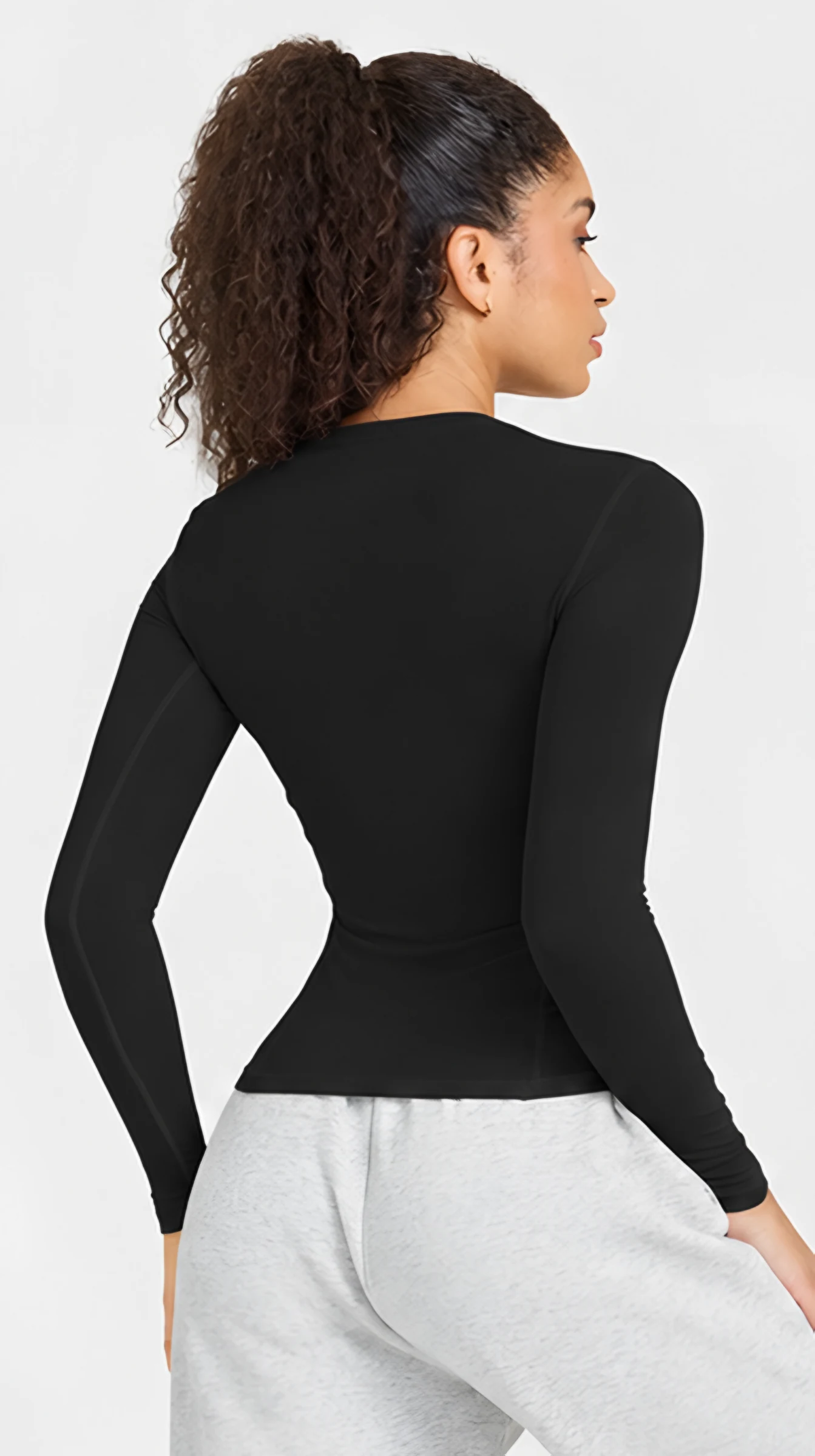 Classy Soft Long Sleeve, worn, back