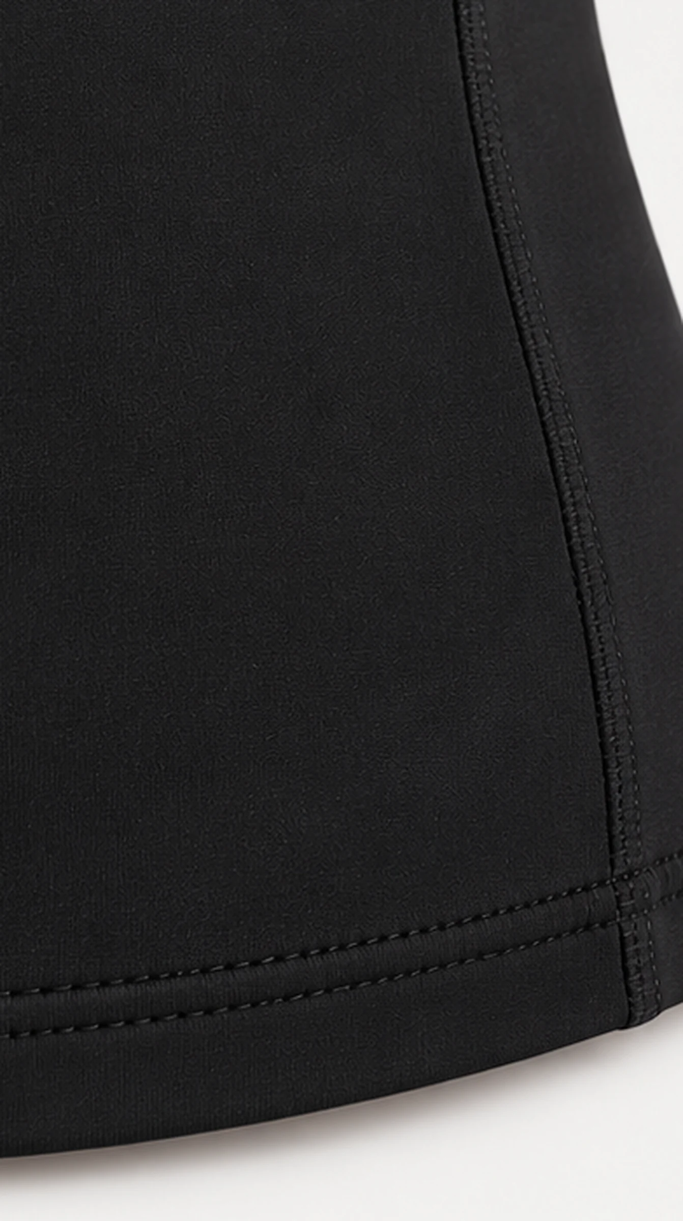 Classy Soft Short Sleeve T-Shirt, close-up of the side seam and hem stitching