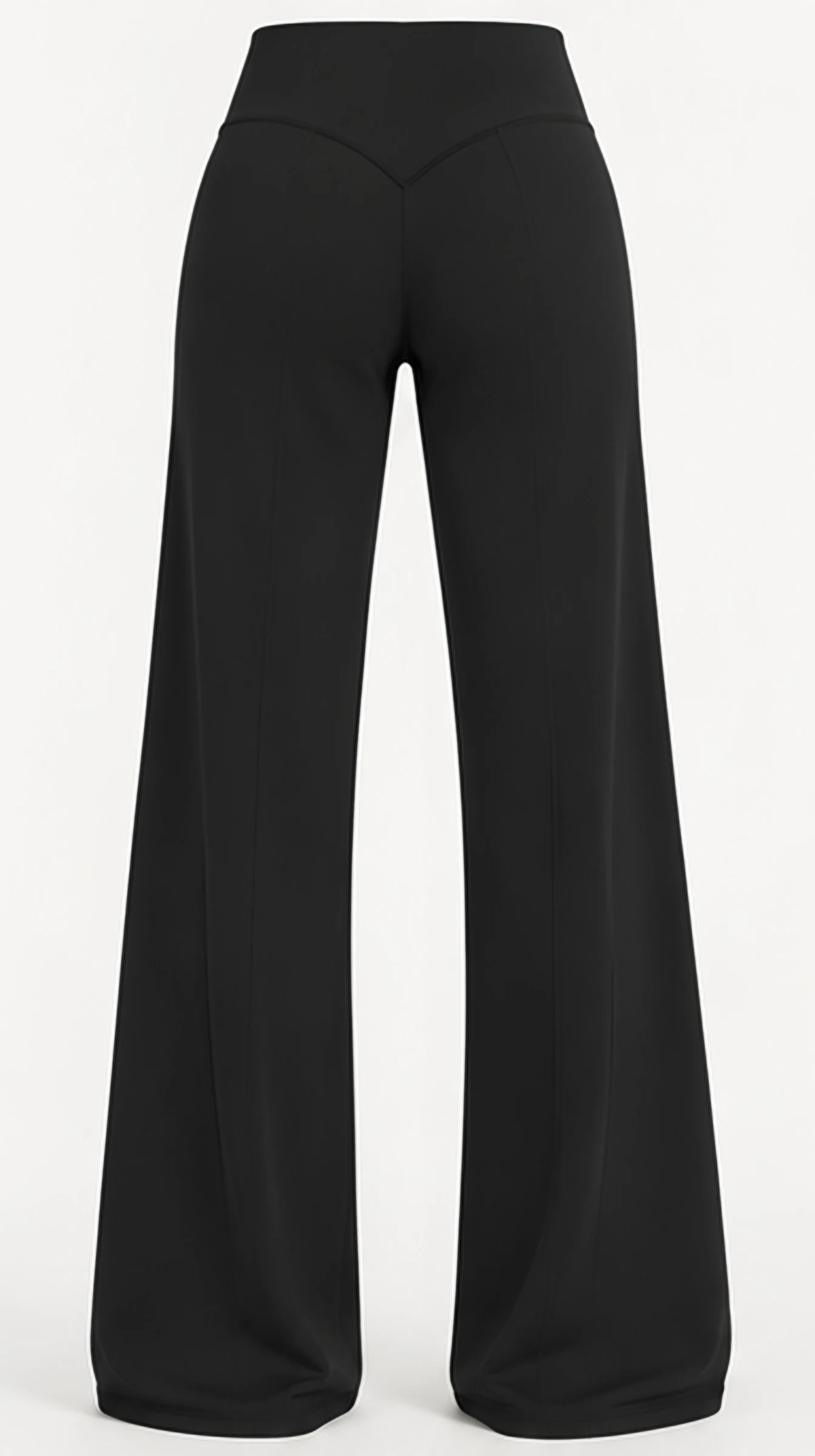 SoftMotion Classy Straight Leg Bottoms, back view, flat