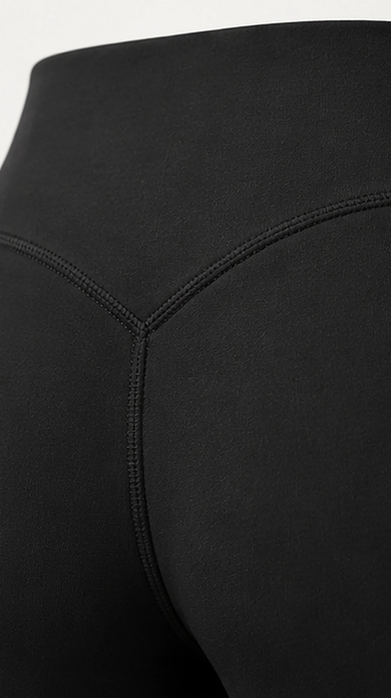 SoftMotion Classy Straight Leg Bottoms, close-up of the V-dip waistband at the back