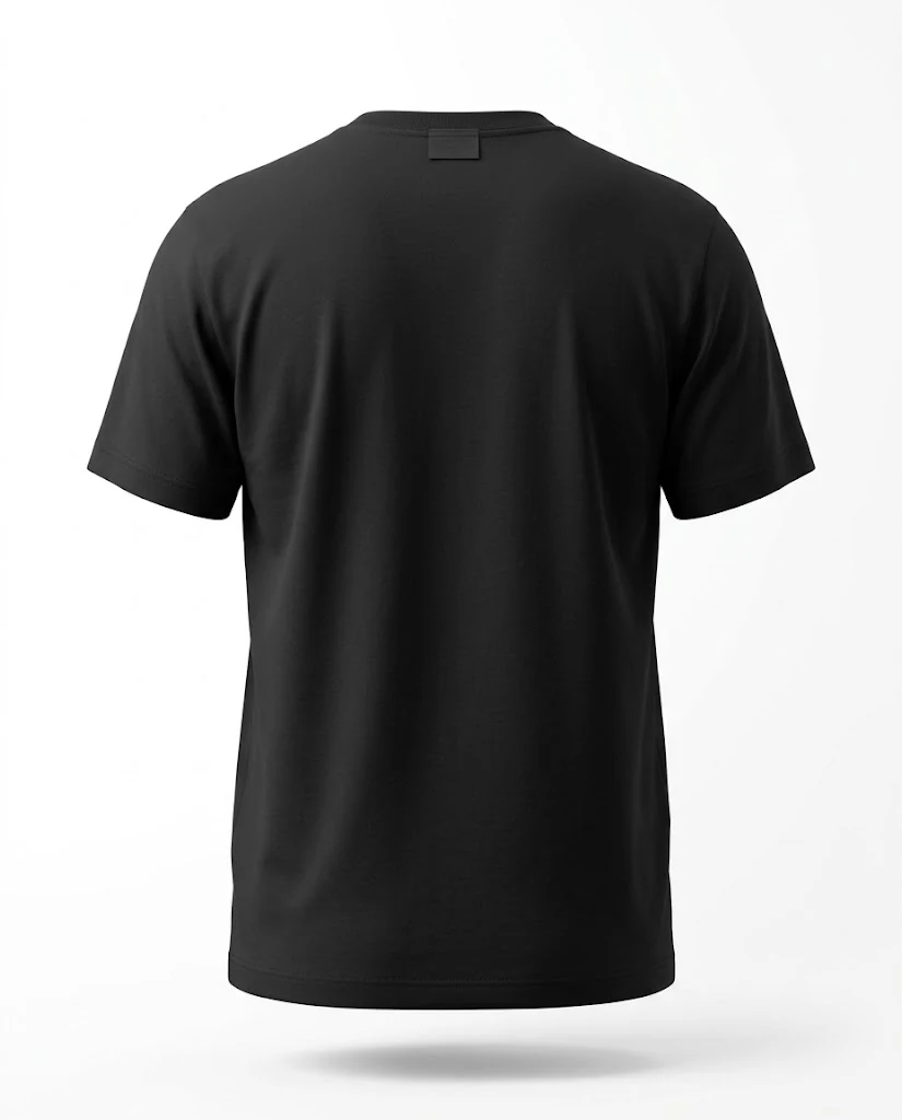 Cotton Interlock T-Shirt, back view