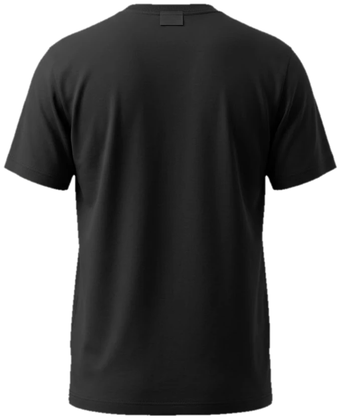 Cotton interlock T-shirt, back view