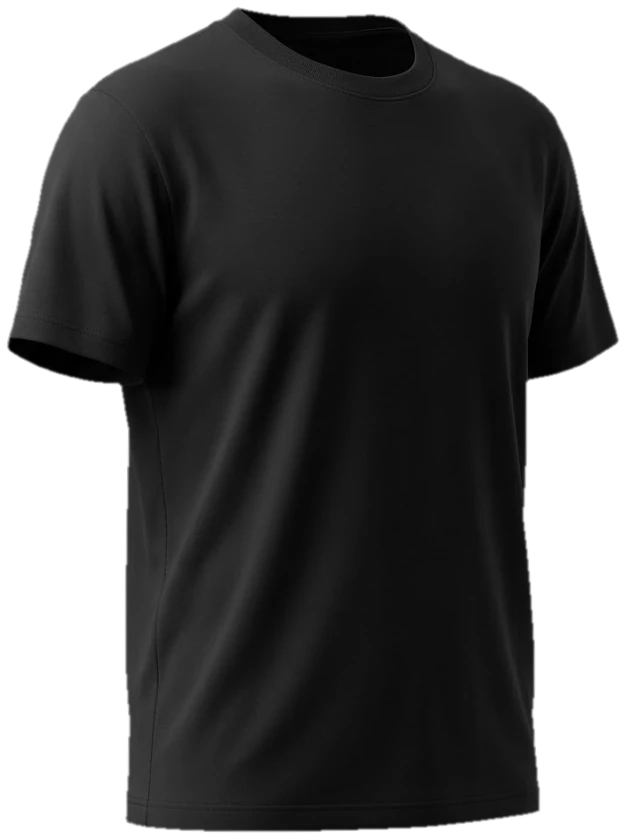 Cotton interlock T-shirt, side view