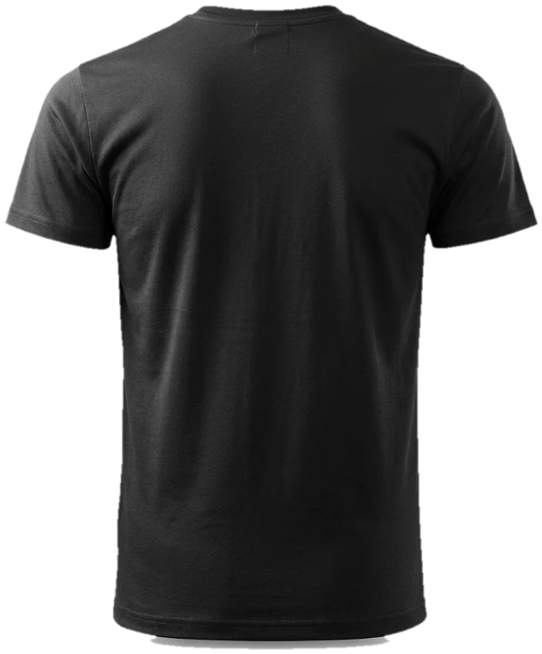 Polyester T-shirt, back view