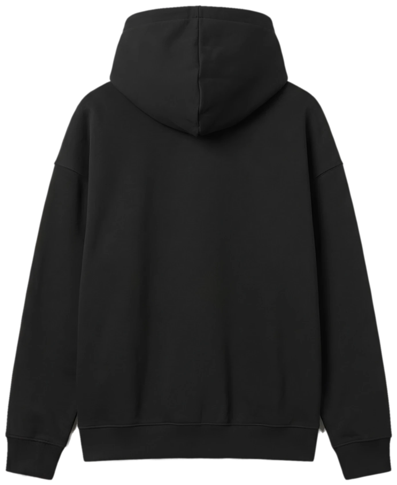Zip-up hoodie, back view
